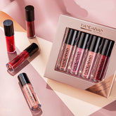 4Pcs Lip Gloss Gift Sets Matte Long Lasting Lip Glaze Moisturizing Waterproof Non-stick Cup Liquid Lipsticks Cosmetics Kit TSLM1