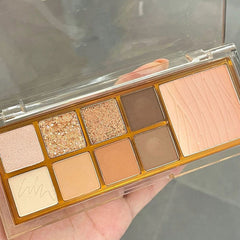 9 Colors Matte Glitter Eyeshadow Palette Waterproof Long-lasting Eyeshadow Pigment Shimmer Nude Eye Shadow Makeup Cosmetic