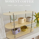 YICKYUE - Bathroom Storage Acrylic Cosmetics Perfume Shelf Desktop Hand-Made Blind Box Display Shelf Simple Multi-Layer Water Cup Storage