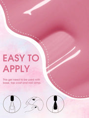 YICKYUE - 6pcs 15ml colorful Gel Nail Polish Set, Long-Lasting UV LED Nail Art Varnish, Semi-Permanent, Lead-Free, Unscented Gel Form