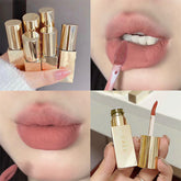YICKYUE - New Luxury Matte Liquid Lipstick Waterproof Long Lasting Velvet Sexy Red Lip Gloss Lint Tube Makeup Cosmetic Lipsticks Lipgloss