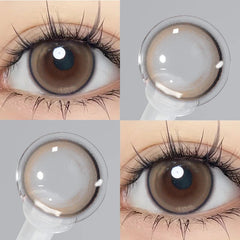 YICKYUE - 10Pcs Daily High Quality Color Contact Lenses for Eyes With Diopter Myopia Student Natural Beauty Pupil Fast Shipping