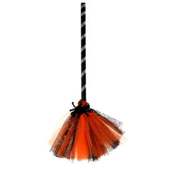 Costume Accessory Witch Broom Kids Cosplay Gift For Halloween Lightweight Dress Up Cute Party Photography Prop Toy Masquerade