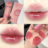 YICKYUE - Mirror Liquid Lipstick Tint Water Light Moisturizing Lip Gloss Red Lip Glaze Clear Lastinig Natural Nude Pink Makeup Cosmetics