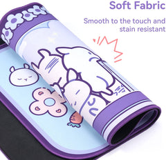 Kawaii Rabbit Trap Gaming Mouse Pad 44cm*80cm Super Cute Thickened Office Computer Big Mouse Pad Keyboard pad Wrist Rest Girl