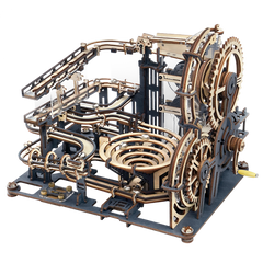 Robotime Rokr 294 PCS Marble Night City DIY Wooden Model Building Block Kits Assembly Toy Gift for Children Adult