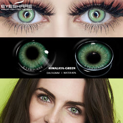 YICKYUE - Color Contact Lenses for Eyes BALI Series Natural Color Contacted Lens Annual Contact Lenses Beautiful Pupil Eye Makeup