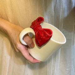 YICKYUE - Super cute mug bow coffee cup gift for girls