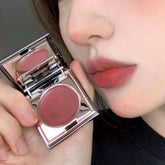 YICKYUE - Matte Velvet Mist Cheek Lip Mud Natural Nude Multi-purpose Blush Orange Brown Solid Lip Gloss Tint Lasting Shading Korean Makeup