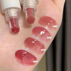 Yickyue Jelly Lip Glaze Transparent Mirror Water Lipstick Crystal-frozen Moisturising Waterproof Non-stick Cup Lip Gloss Korean Cosmetic