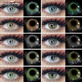 YICKYUE - 1 Pair Natural Contact Lenses Colorful Contact Lenses for Eyes Blue Lenses Gray Eye Lenses Brown Lens Yearly Eye Lenses