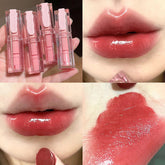 Yickyue Mirror Jelly Lipstick 4 Colors Moisturizing Natural Non-Stick Cup Tinted Lip Blam Red Brown Sexy Lasting Lips Makeup Cosmetic