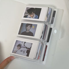 Transparent Photo Album Mini Polaroid Album Photo Card Train Ticket Card Collection Book Jewelry Card Collection Album