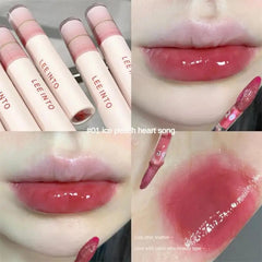 YICKYUE - 6 Colors Mirror Lip Gloss Moisturizing Lip Glaze Waterproof Long-lasting Sexy Red Lip Tint Lipstick Makeup Lip Gloss Cosmetics