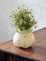 YICKYUE - Flower Ceramic Vase, Living Room Decoration, Dining Table, Desktop Storage Jar, Home Furnishing Decoration