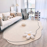 INS Irregular Floor Mat Large Area Rugs for Living Room Nordic Plush Carpets Soft Kids Play Mat Non-slip Bedroom Bedside Rugs