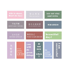 W&G Ins 15 Sheets Decorative Cards Wall Bedroom Postcard Picture Frame Wall Sticker Decorative Cards