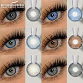 YICKYUE 1 Pair New Natural Color Contact Lenses Brown Lenses Beauty Fashion Gray Pupils Lens Blue Lenses with High Quality Lens
