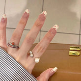 Pink Leopard Handmade Press On Nails