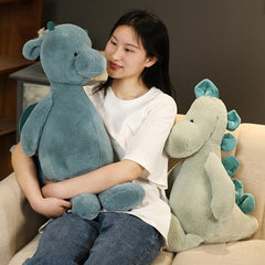 60/90cm Soft Lovely Dinosaur Plush Doll Cartoon Stuffed Animal Dino Toy for Kids Baby Hug Doll Sleep Pillow Kawaii Birthday Gift