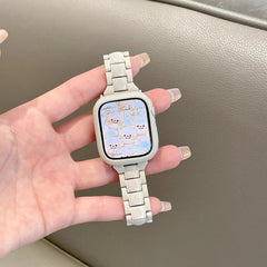 YICKYUE - Women Bracelet for Apple Watch Band 45mm 41 46 42 49 44 38 40mm Starlight Acrylic Strap for iWatch Series 10 9 8 7 6 SE Ultra 2