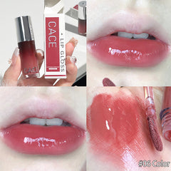 YICKYUE - Juice Mirror Lip Glaze Watery Lip Gloss Waterproof Lasting Liquid Lipstick High Shine Lip Tint Beauty Makeup Lips Cosmetic Women