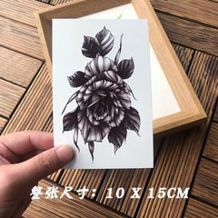 Waterproof Temporary Tattoo Sticker Rose Flower Hand back tatto Art flash tatoo fake tattoos for women men