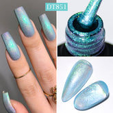 YICKYUE - MEET ACROSS 7ml Glitter Shimmer Gel Nail Polish Sparkling Dreamcolor Soak Off UV Gel Nail Supplies For Nails Art DIY Vernis