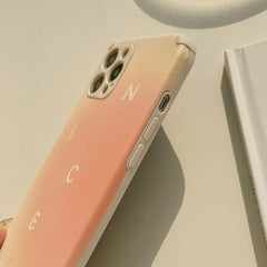 Ins nice leather sunset phone case art cover for iphone 8 7 plus 11 12 mini pro max x xs max xr shockproof protective capa shell