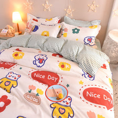 Anime Bedding Bedding Set of Sheets Bed 90 2 People' Bed Adornment...king Bedding Set Bedspread on The Bed 220