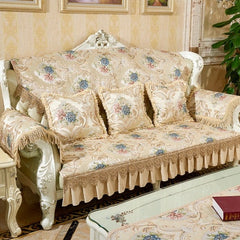 High quality couch cover sofa covers for living room low bench cover Chenille sectional sofa cover Europe couch leather cover