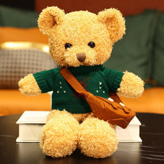 1pc 30/40cm Stuffed High Quality Classic Teddy Bear Plush Toys Cute Bear with Sweater & Backpack Dolls Lovely Gift for Girls