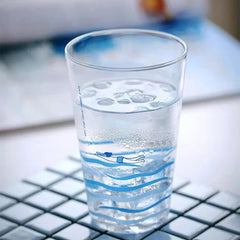 Creative Transparent Swim Glass Cup Summer Korean Fresh Homehold Drinkware Milk Coffee Juice Drinking GlassKitchen Supplies Gift