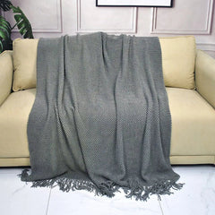 Nordic Knitted Blanket for Bed Thicken Winter Warm Sofa Cover Soft Plaid Bedspread Bed Sofa Decorative Throw Blankets Tapestrape