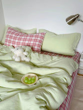 Fre Color Colion Pure Cotton Pleated Four-Piece Set Bedding Quilt Cover Pillowcase Bed eet id Pattern Chinese Sle