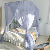 YICKYUE - New Simple Design Mosquito Tent Net Palace U Type Curtain for Girl Room Bed Canopy Decor with Frame Single King Size