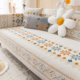 Yickyue New Bohemian Chenille Sofa Cushion Universal Cover Sofa Cover Anti-Slip Cushion Towel Home Decor