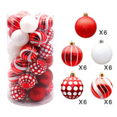 Yickyue 30pcs 6cm Christmas Shaped Electroplating Christmas Ball Christmas Tree Ornament Hanging Pendant Home Decorar New Year Navidad