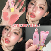 YICKYUE - Dule-use Blusher Cream Lipstick Matte Liquid Orange Peach Face Pigment Natural Lasting Cheek Tint Liquid Face Makeup