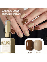 YICKYUE - 15ml Gel Nail Polish - Brownie Brown, Oatmeal Color UV/LED Soak Off Formula, Ideal for DIY Nail Art at Home or Salon Use