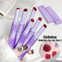 YICKYUE - Tipsy Jelly Lipstick Moisturize Mirror Non-stick Cup Lip Gloss Waterproof Lasting Ash Pink Lip Tint Korean Makeup Women Cosmetic