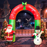 Yickyue Christmas Santa Claus Decoration for Home Outdoor Xmas Gingerbread Man Decor Yard Garden DIY Party Prop with LED Light
