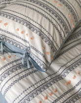 Yickyue - Fashion geometric blue bedding set,abstract design cotton twin full queen king home textile flat sheet pillow case quilt cover
