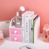 YICKYUE - Wooden Multifunctional Simple Bookcase Students Desk Books Stationery Placement Arrangement Shelving Children Small Bookcase