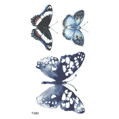 Waterproof Small Fresh Tattoo Sticker Lce Cube Clock Feather Temporary Sleeve Tattoo Waterproof Sexy Body Art Fashion