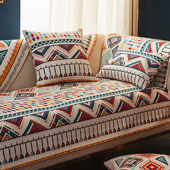 Bohemian Chenille Sofa Cover Four Seasons Universal Living Room Sofa Armrest Towel Anti-Slip Couch Slipcover Furniture Protector