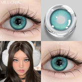 YICKYUE - 1 Pair Color Contact Lenses for Eyes Cosmetic High Quality Blue Lenses Green Contact Fashion Cosmetic Eye Contacts