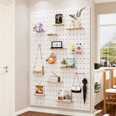 YICKYUE 4060cm Solid Wood Pegboard (1 Panel) Storage Organizer & Decorative Art Piece Supports