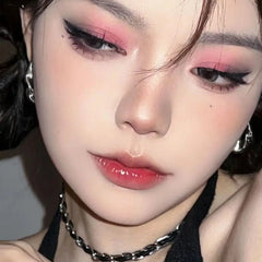 YICKYUE - 4 Colors Eye Shadow Palette Matte Glitter Green Eyeshadow Blue Pink Black Eye Shadow Pigments Shadow Professional Makeup Palette