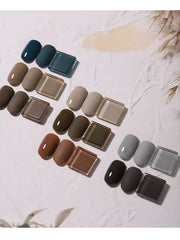 YICKYUE - 1-8PCS 12ML Mocha Milk Tea Gel Nail Polish 2025 Autumn and Winter Best Seller Romantic Whitening Retro Brown Nail Art Supplies